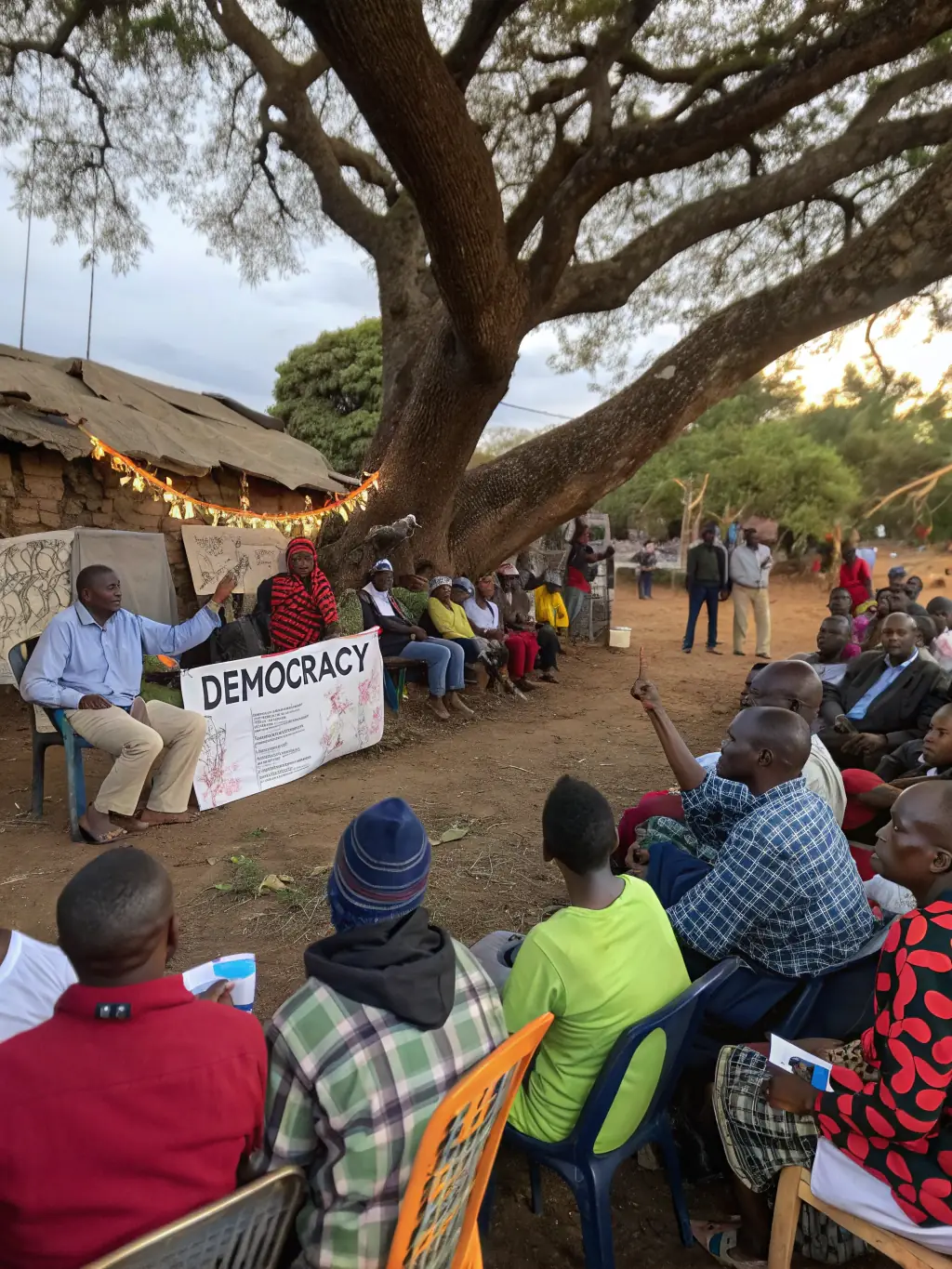 A diverse group of community members participating in an SOC-led workshop on local ecosystem conservation, highlighting the organization's public awareness efforts.